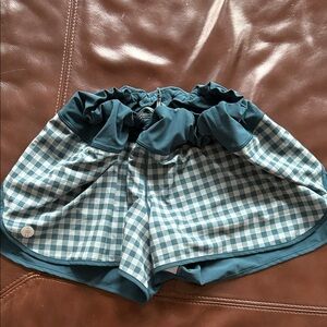 Smartwool Teal Gingham Women's shorts